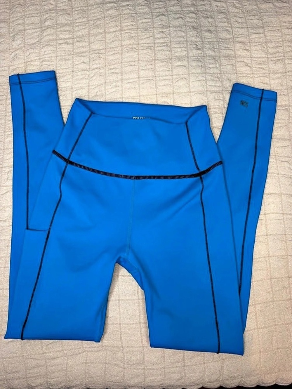 Splits59 Tread High Waist Pocket 7/8 Legging Leggings Blue Small